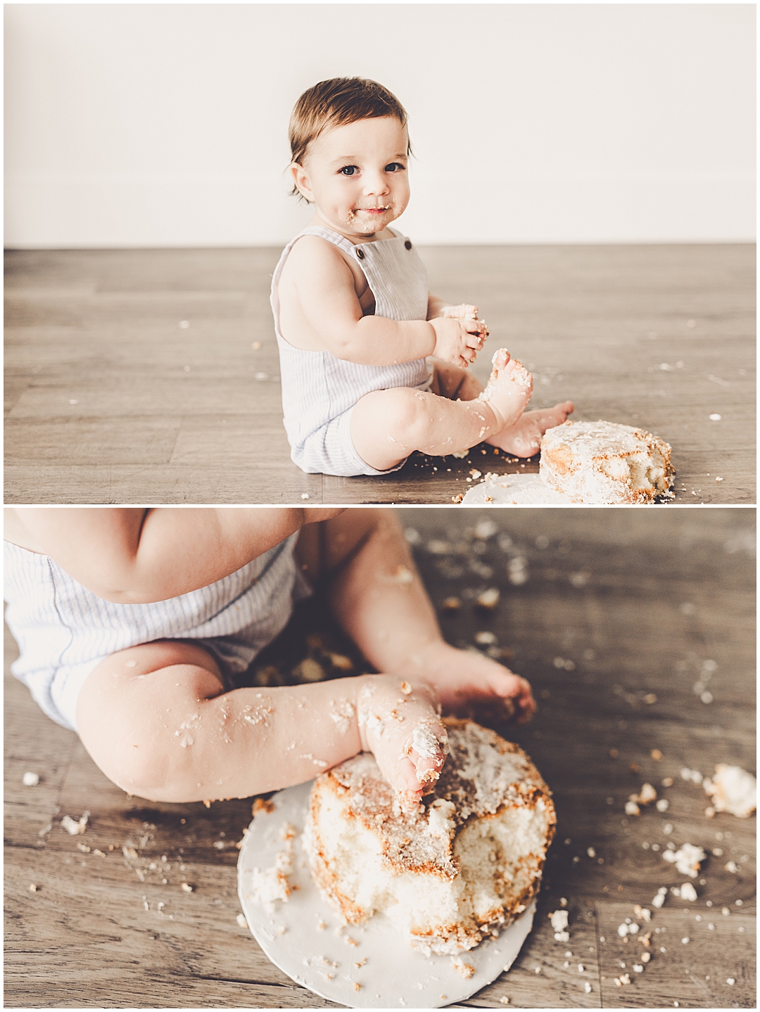 One-year studio milestone photos in Kankakee – Kara Evans Photographer is a family photographer based in Kankakee, Illinois.