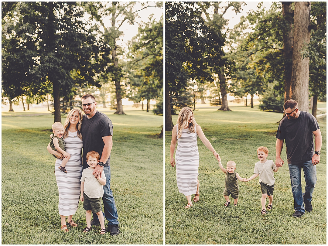 Summer sunset Iroquois County family photographer with Kankakee & Iroquois County family photographer Kara Evans Photographer.