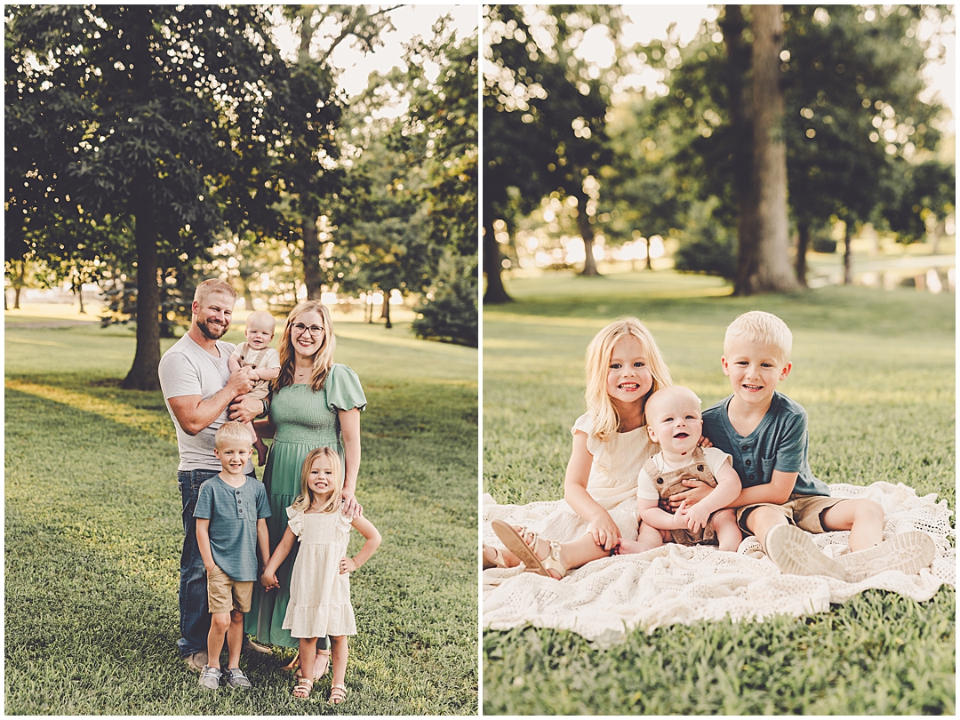 Summer sunset Iroquois County family photographer with Kankakee & Iroquois County family photographer Kara Evans Photographer.