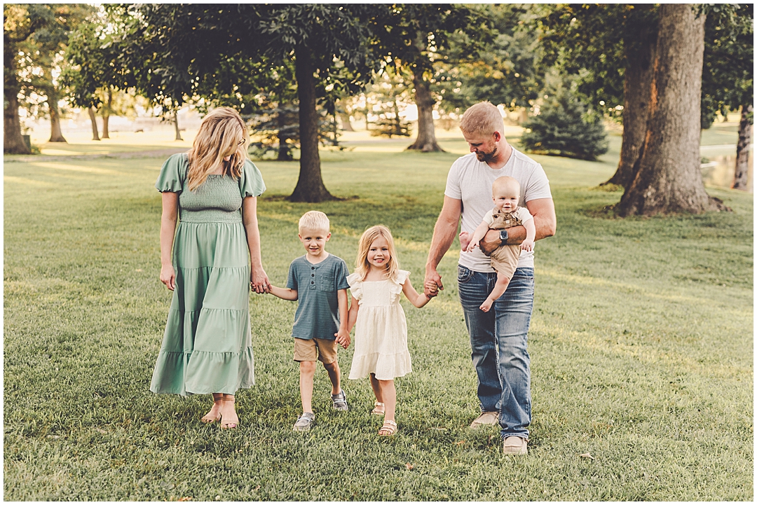 Summer sunset Iroquois County family photographer with Kankakee & Iroquois County family photographer Kara Evans Photographer.