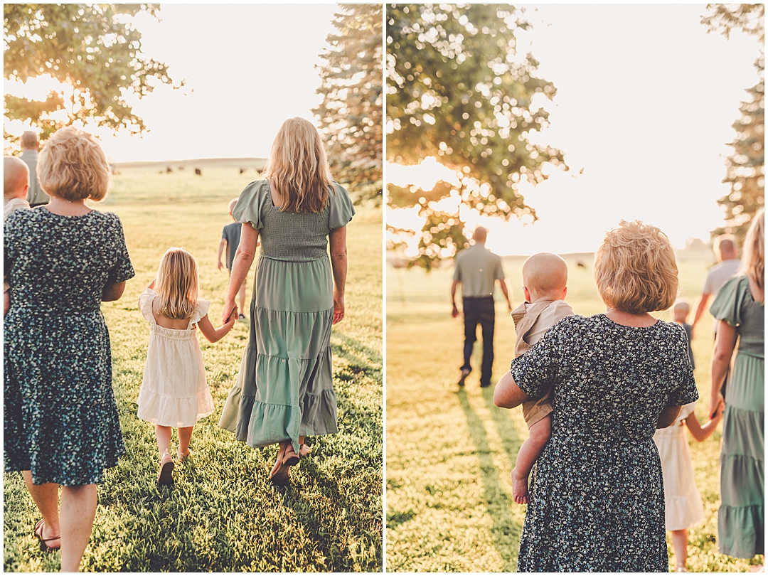 Summer sunset Iroquois County family photographer with Kankakee & Iroquois County family photographer Kara Evans Photographer.
