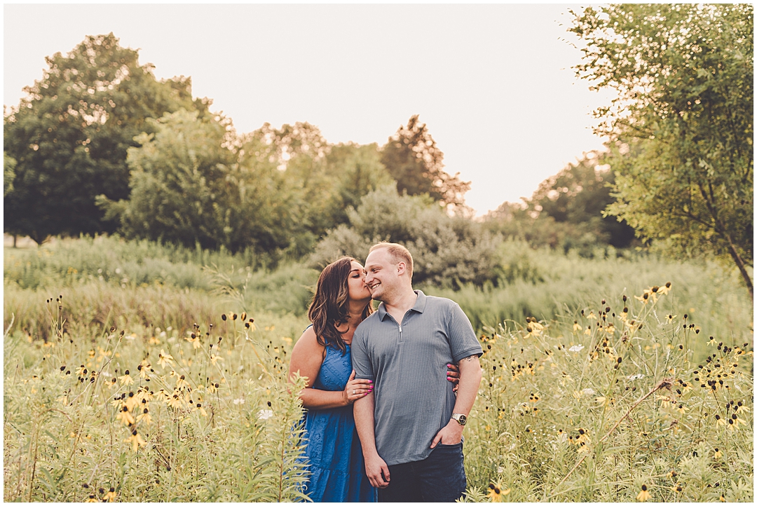 Summer Perry Farm anniversary photos in Bourbonnais, Illinois with Kankakee photographer Kara Evans Photographer.