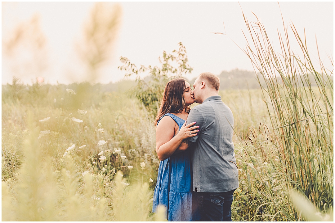 Summer Perry Farm anniversary photos in Bourbonnais, Illinois with Kankakee photographer Kara Evans Photographer.