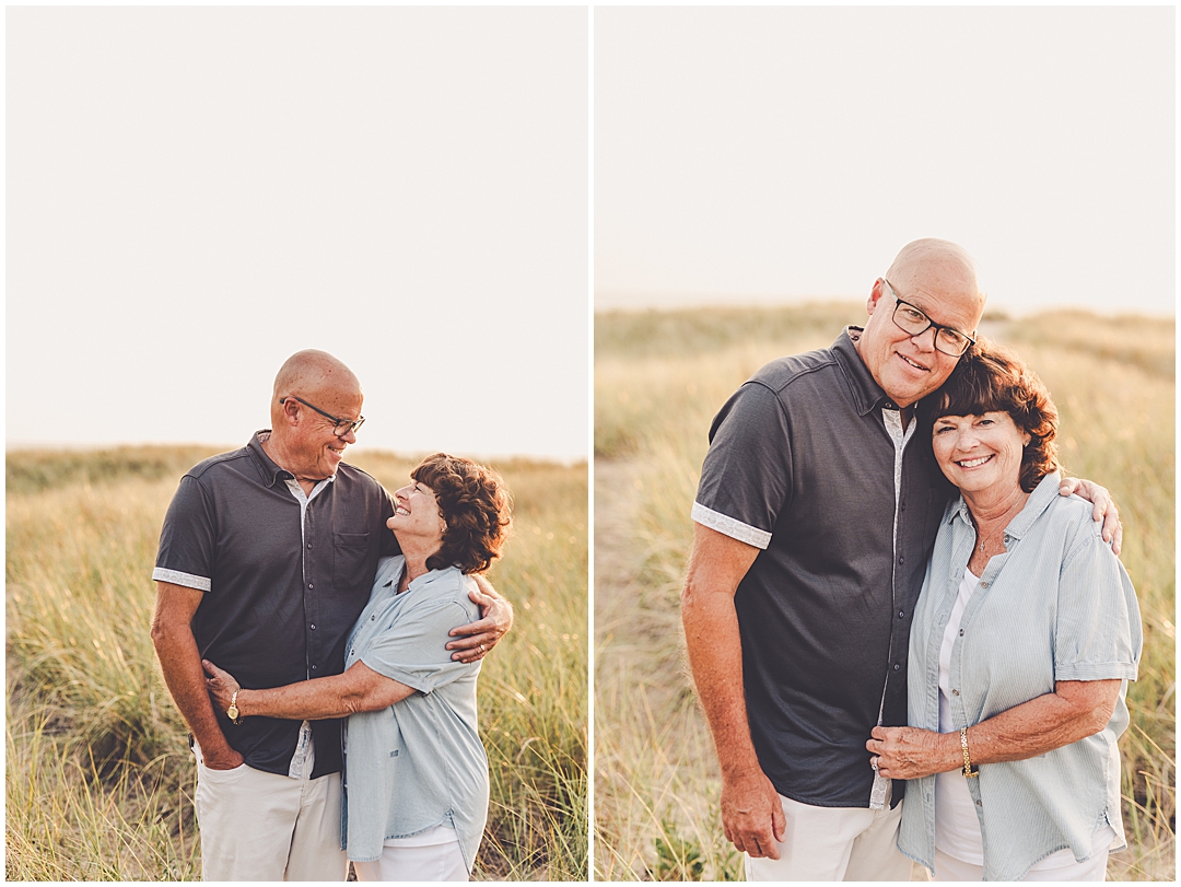 New Buffalo beach family photos at New Buffalo Beach with Central Illinois family photographer Kara Evans Photographer.
