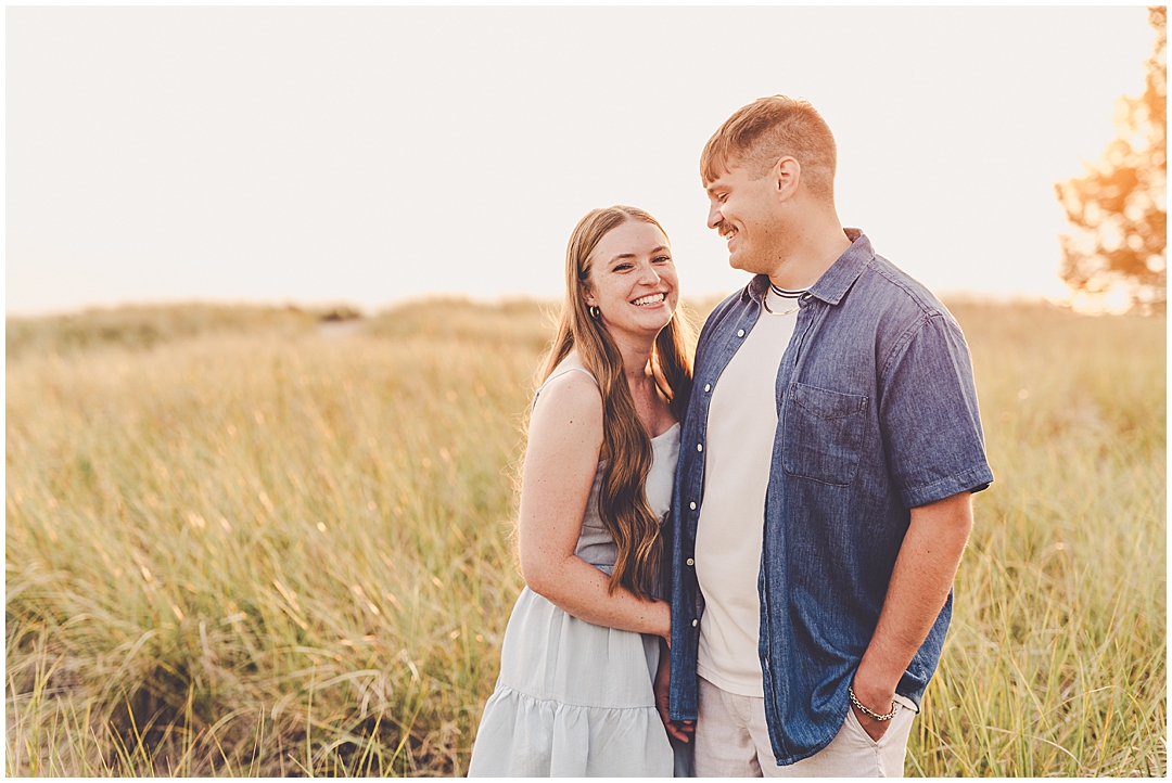 New Buffalo beach family photos at New Buffalo Beach with Central Illinois family photographer Kara Evans Photographer.