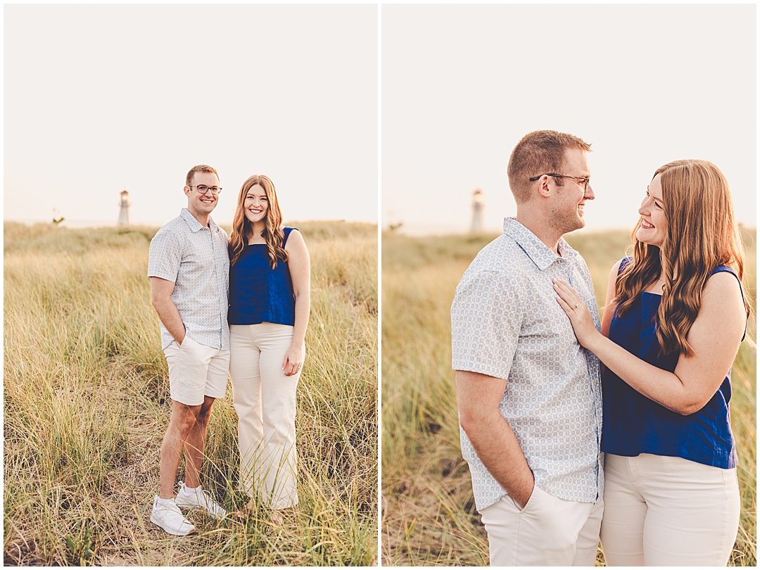 New Buffalo beach family photos at New Buffalo Beach with Central Illinois family photographer Kara Evans Photographer.