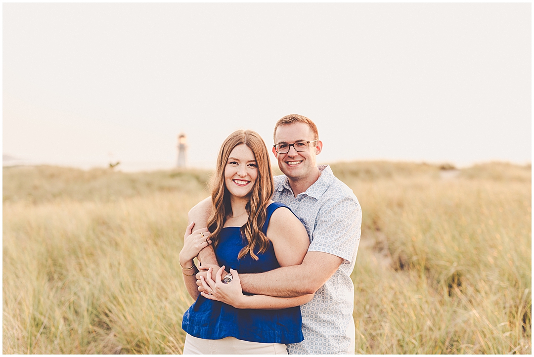 New Buffalo beach family photos at New Buffalo Beach with Central Illinois family photographer Kara Evans Photographer.