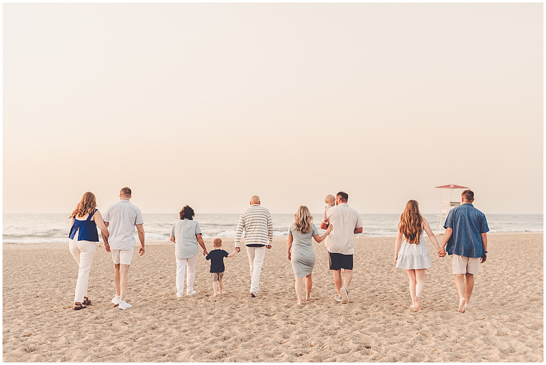 New Buffalo beach family photos at New Buffalo Beach with Central Illinois family photographer Kara Evans Photographer.