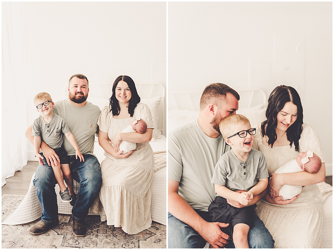 Studio newborn photographer in Kankakee at the natural light photography studio Studio 388 in Downtown Kankakee.