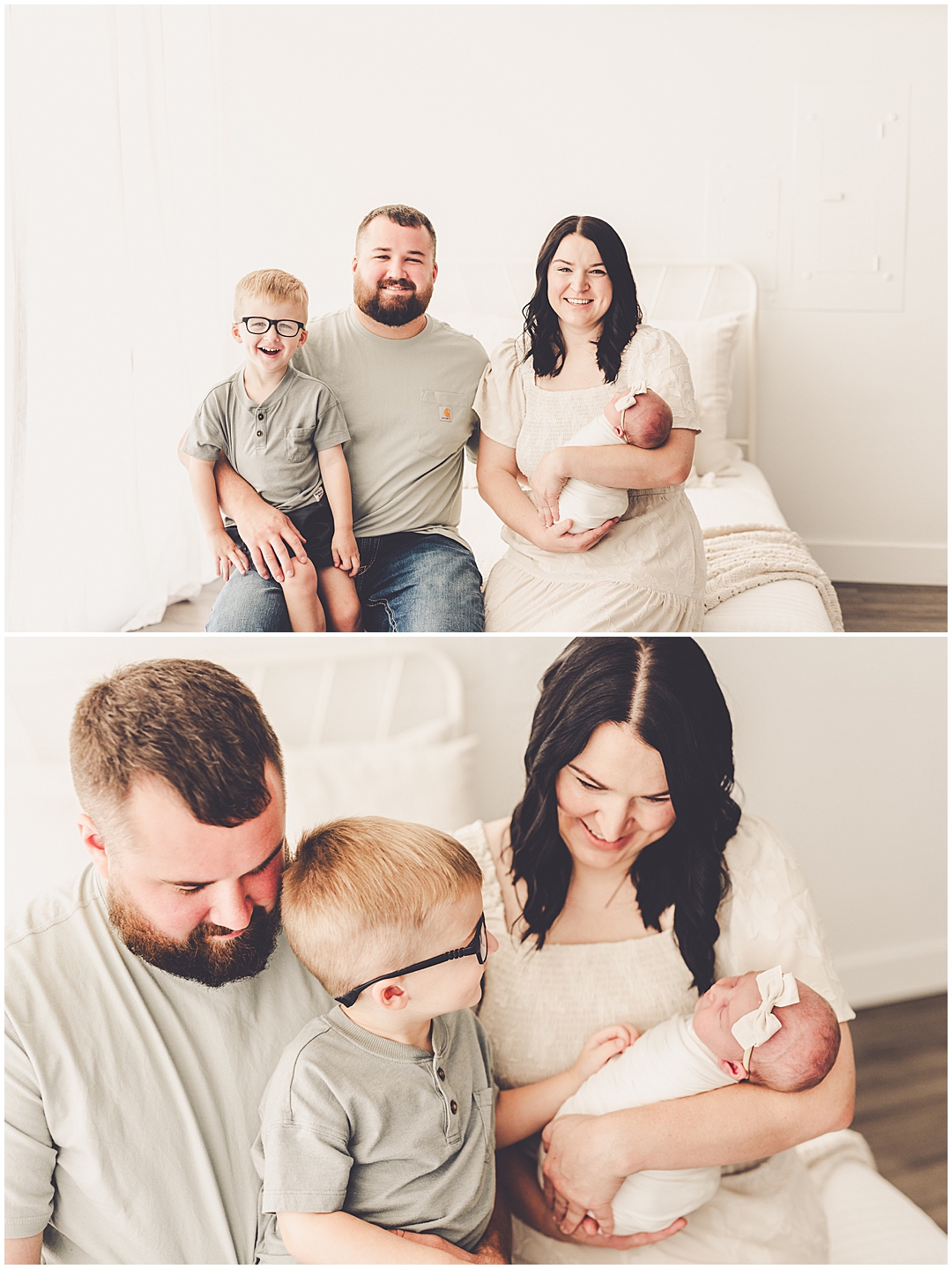 Studio newborn photographer in Kankakee at the natural light photography studio Studio 388 in Downtown Kankakee.