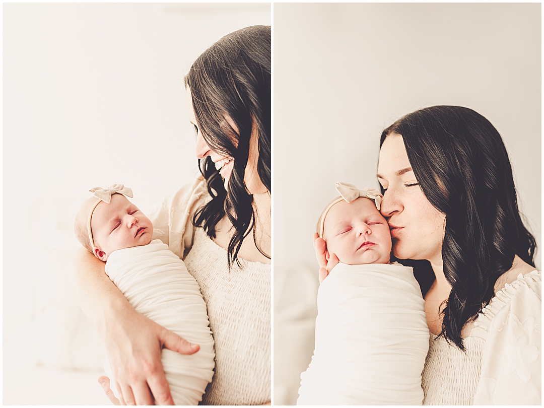 Studio newborn photographer in Kankakee at the natural light photography studio Studio 388 in Downtown Kankakee.