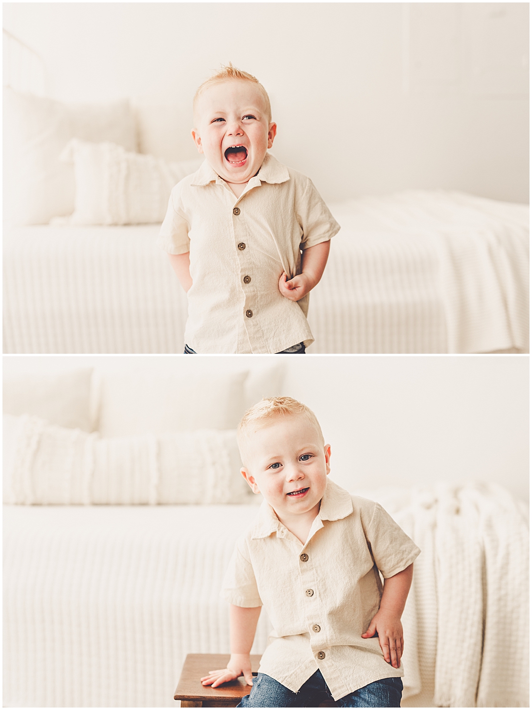 Twin newborn photographer in Kankakee with Kankakee & Iroquois County family photographer Kara Evans Photographer.