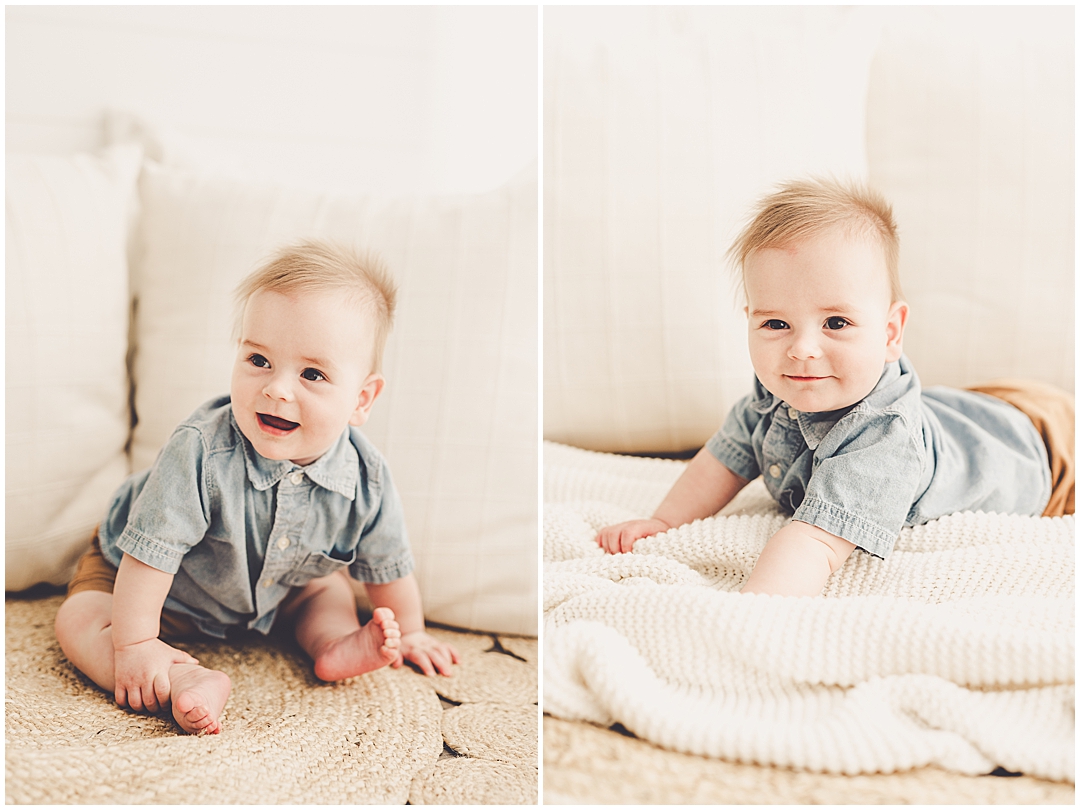 Kankakee studio milestone photographer with the Suba family – Kara Evans Photographer is a family photographer based in Kankakee, Illinois.