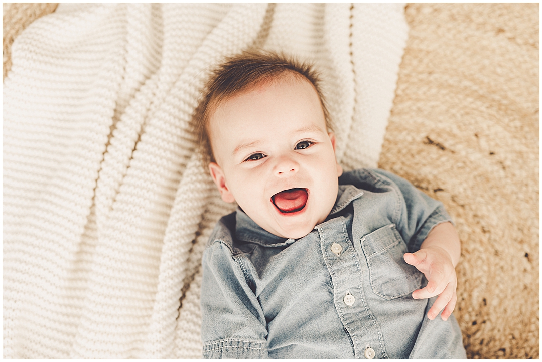 Kankakee studio milestone photographer with the Suba family – Kara Evans Photographer is a family photographer based in Kankakee, Illinois.