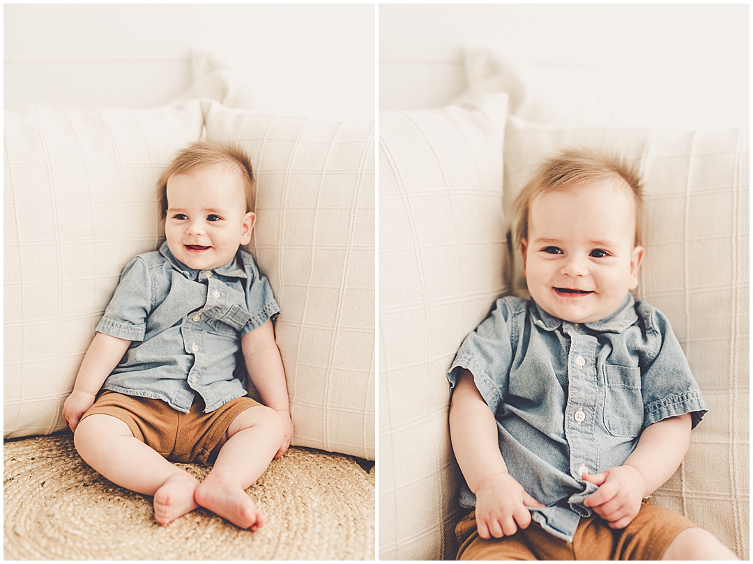 Kankakee studio milestone photographer with the Suba family – Kara Evans Photographer is a family photographer based in Kankakee, Illinois.