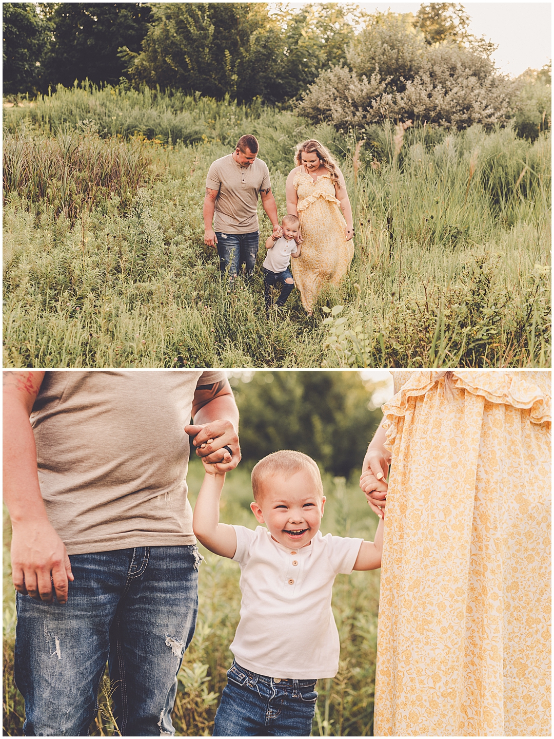 Summer family photos at Perry Farm with the Spry family – Kara Evans Photographer is a Kankakee and Iroquois County family photographer.