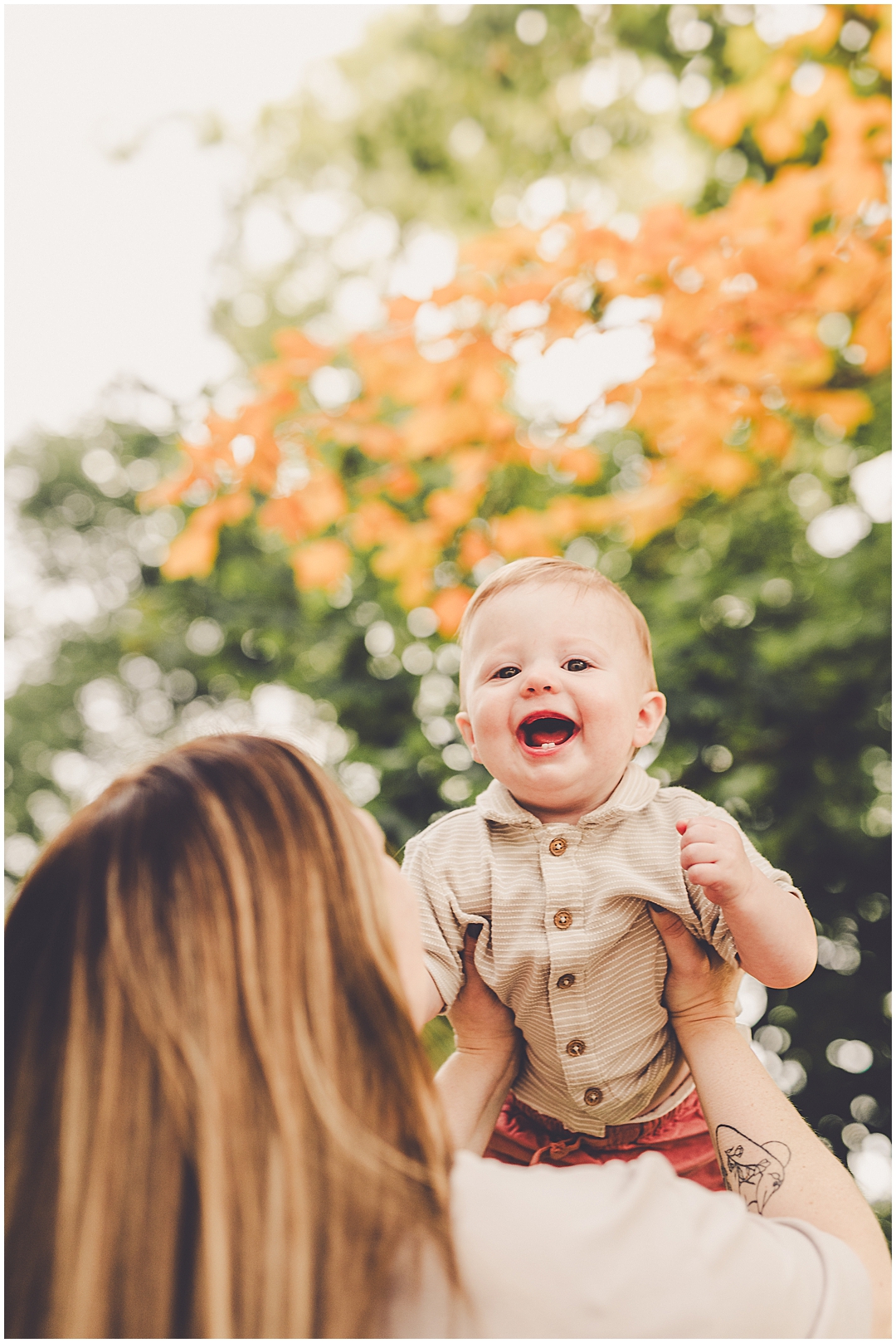 One-year milestone session in Watseka with Kankakee and Iroquois County family photographer Kara Evans Photographer.