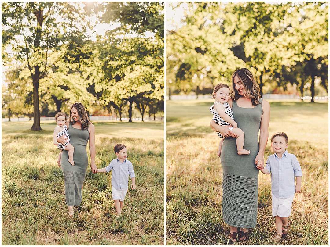 Late summer Perry Farm family photos with Iroquois and Kankakee County family photographer Kara Evans Photographer.