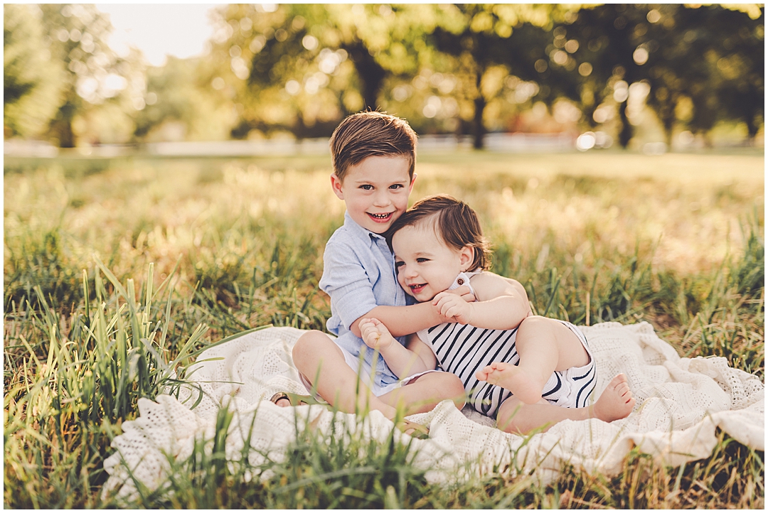 Late summer Perry Farm family photos with Iroquois and Kankakee County family photographer Kara Evans Photographer.