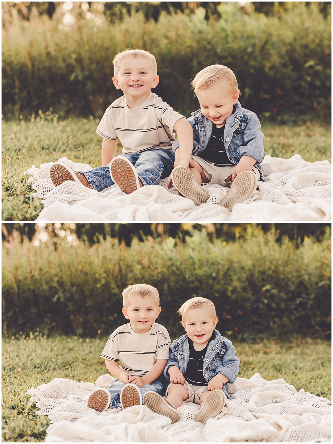 Iroquois County sunset family photos with Kara Evans Photographer – a Central Illinois family photographer in Iroquois & Kankakee County.