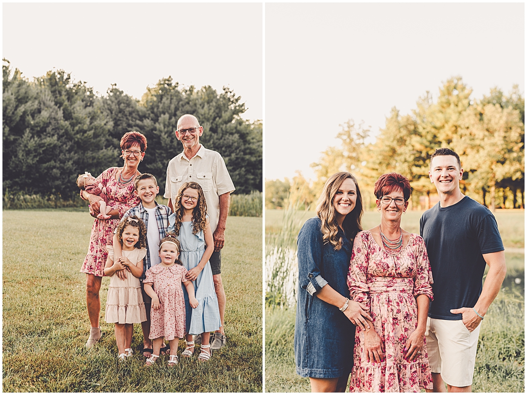 Iroquois County extended family photographer with Kara Evans Photographer – a Central Illinois family photographer in Iroquois County.