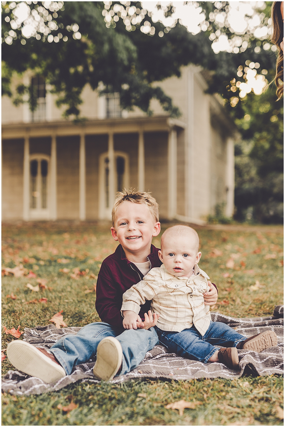 Family photos at Governor Small Memorial Park with Kara Evans Photographer – a Central Illinois family photographer in Kankakee County.