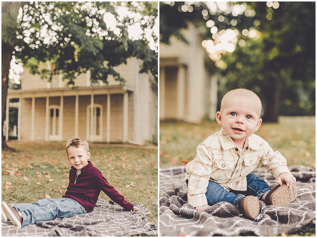 Family photos at Governor Small Memorial Park with Kara Evans Photographer – a Central Illinois family photographer in Kankakee County.