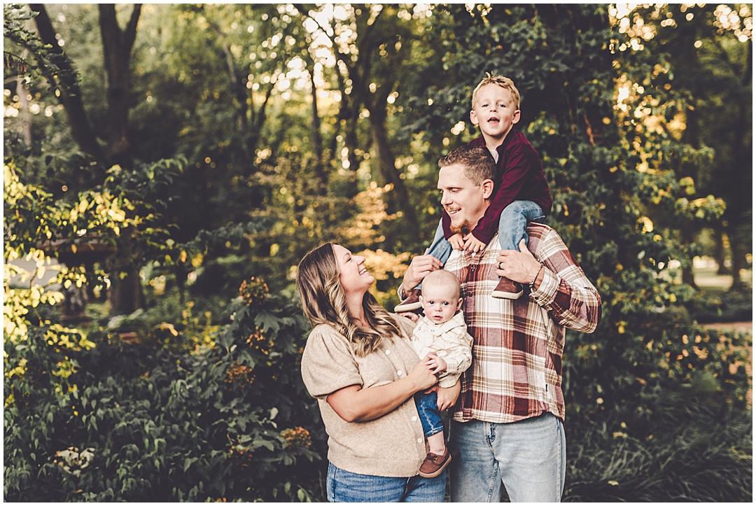 Family photos at Governor Small Memorial Park with Kara Evans Photographer – a Central Illinois family photographer in Kankakee County.