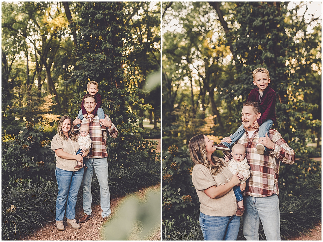 Family photos at Governor Small Memorial Park with Kara Evans Photographer – a Central Illinois family photographer in Kankakee County.