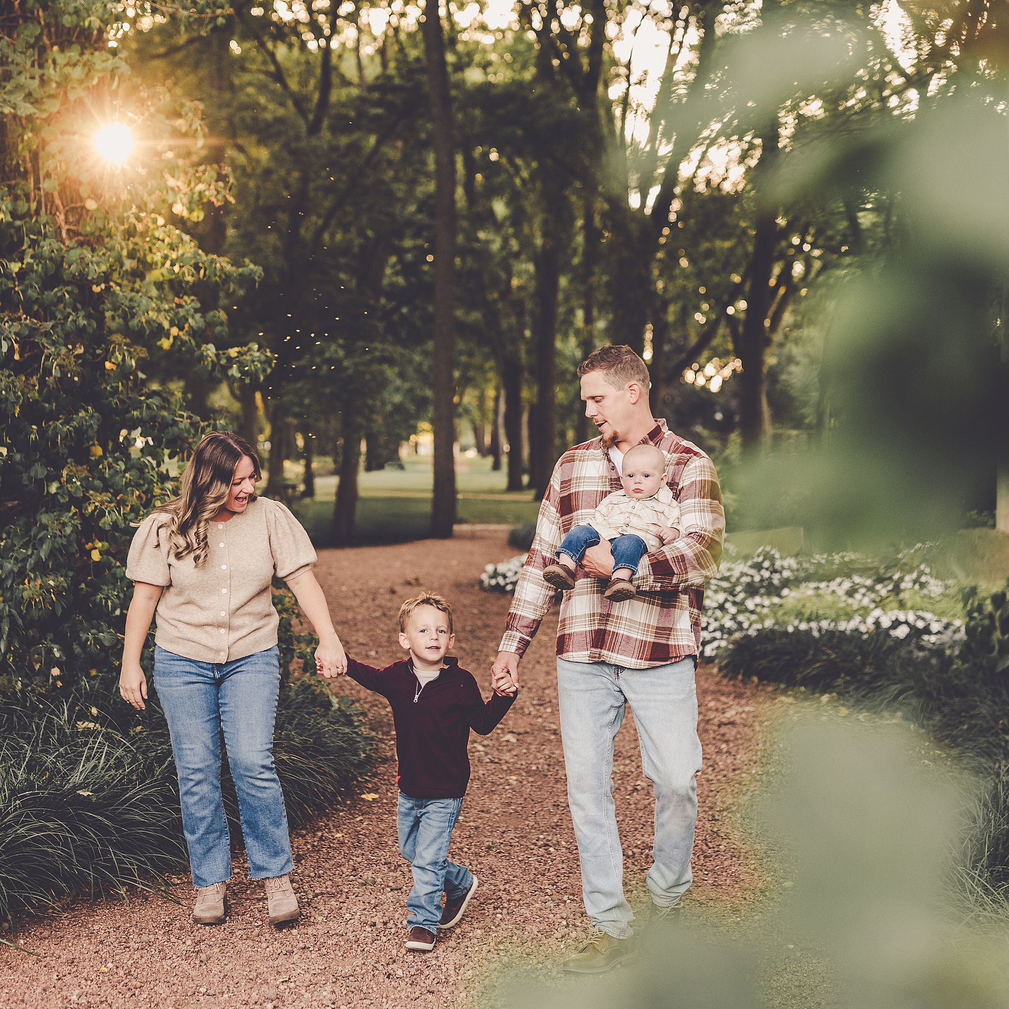 Family photos at Governor Small Memorial Park with Kara Evans Photographer – a Central Illinois family photographer in Kankakee County.