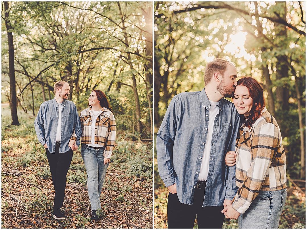 Perry Farm engagement photos with Central Illinois wedding & engagement photographer Kara Evans Photographer.