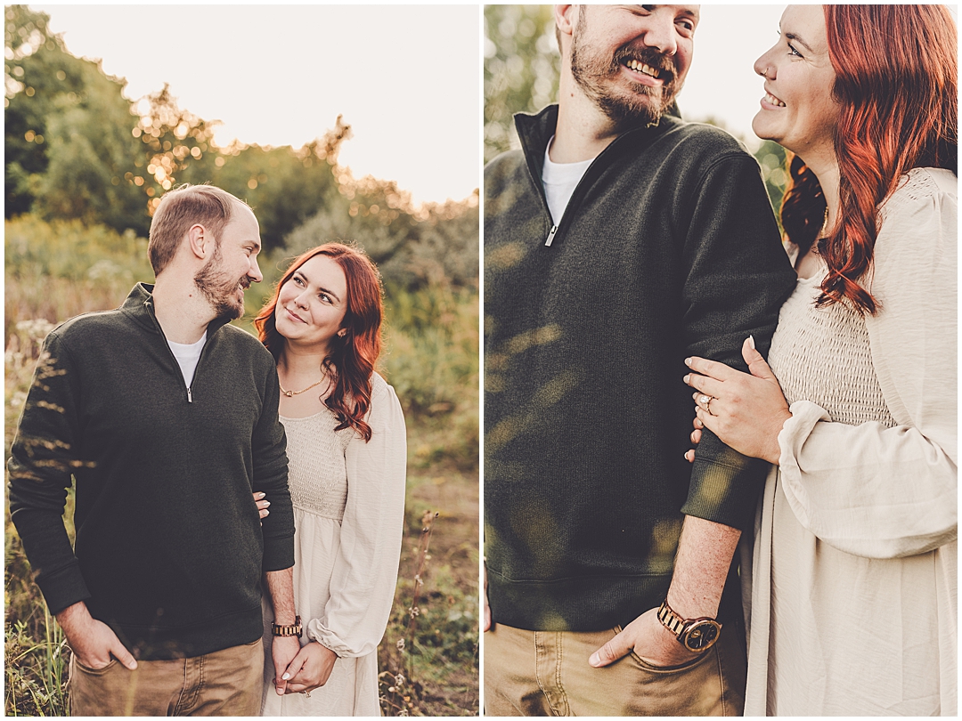 Perry Farm engagement photos with Central Illinois wedding & engagement photographer Kara Evans Photographer.