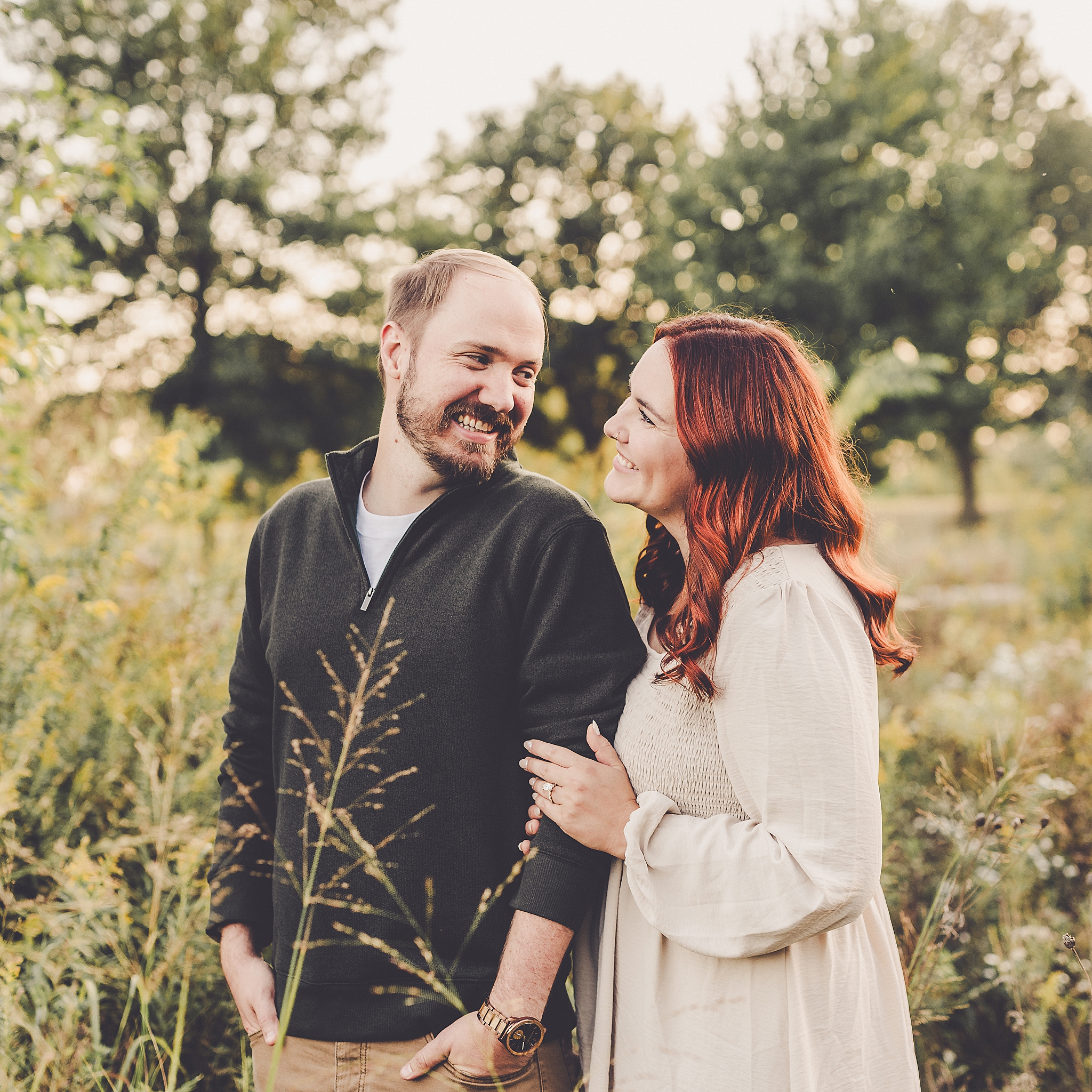 Perry Farm engagement photos with Central Illinois wedding & engagement photographer Kara Evans Photographer.