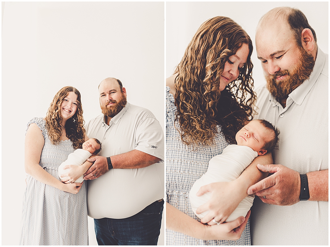 Studio newborn photos in Kankakee with Kankakee & Central Illinois newborn photographer Kara Evans Photographer.