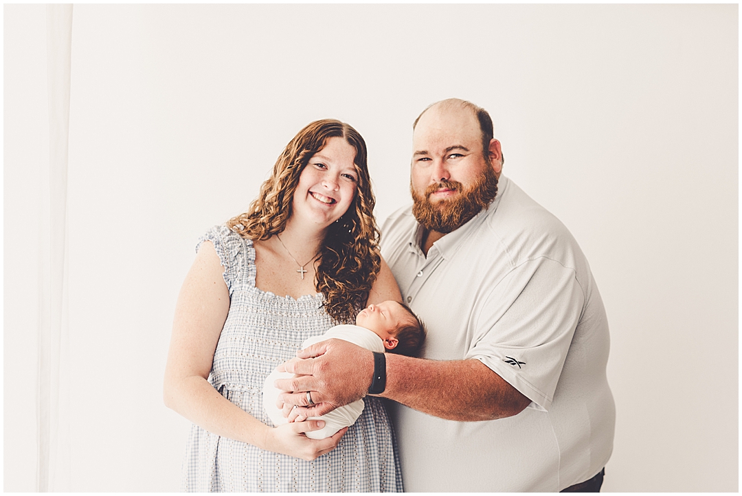 Studio newborn photos in Kankakee with Kankakee & Central Illinois newborn photographer Kara Evans Photographer.