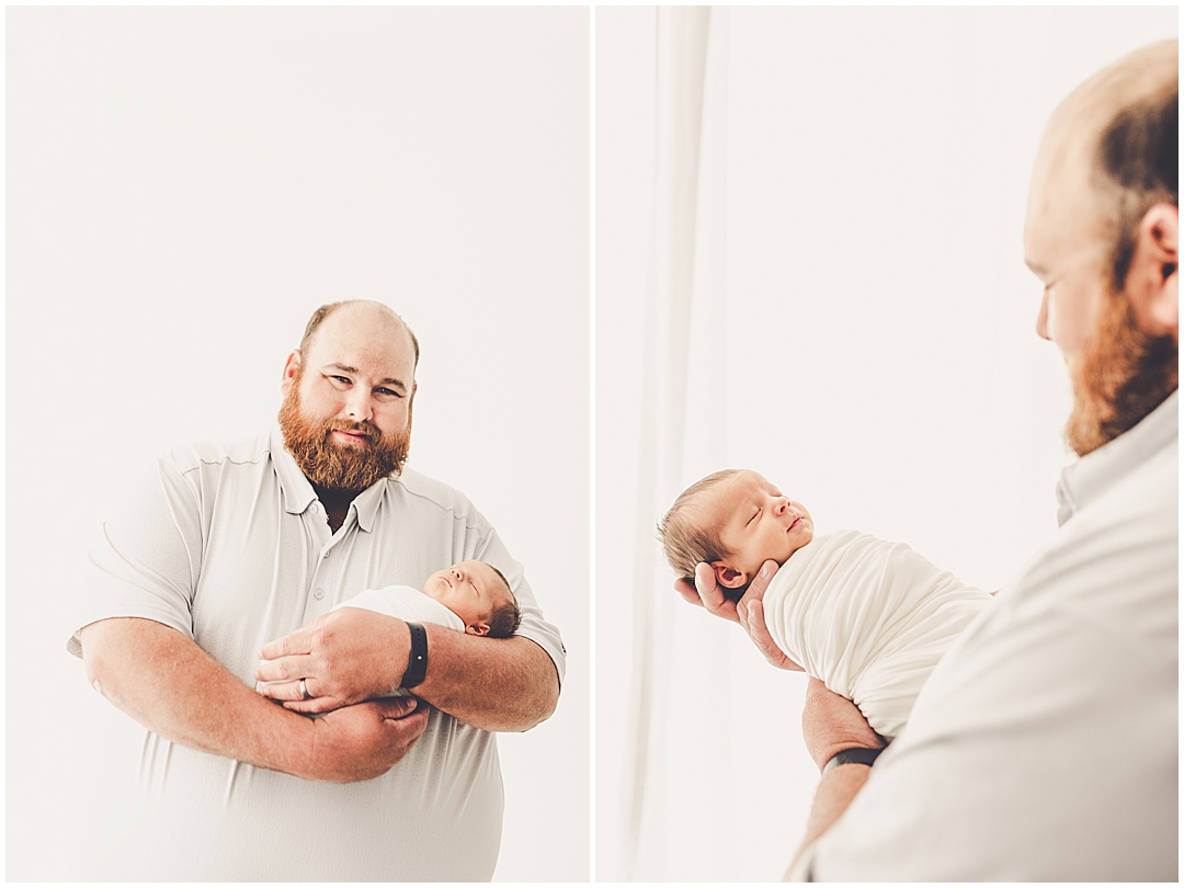 Studio newborn photos in Kankakee with Kankakee & Central Illinois newborn photographer Kara Evans Photographer.