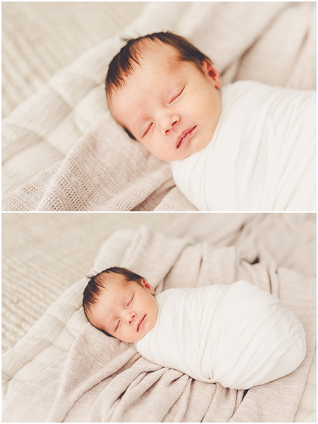 Studio newborn photos in Kankakee with Kankakee & Central Illinois newborn photographer Kara Evans Photographer.