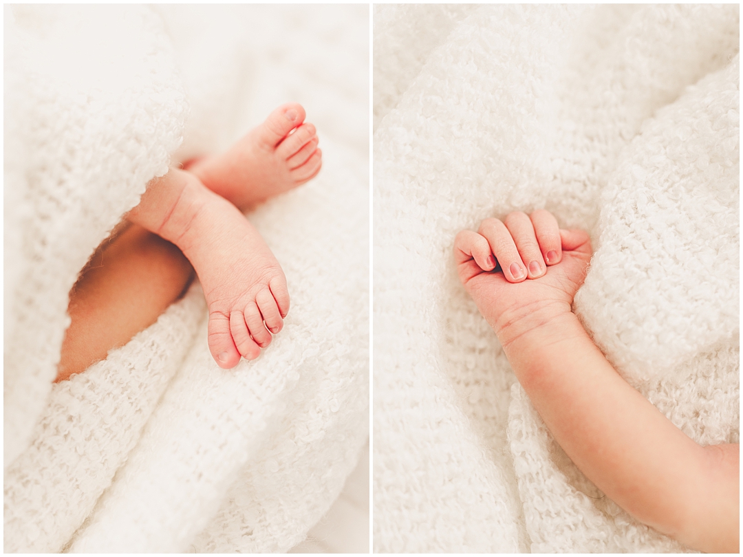 Studio newborn photos in Kankakee with Kankakee & Central Illinois newborn photographer Kara Evans Photographer.