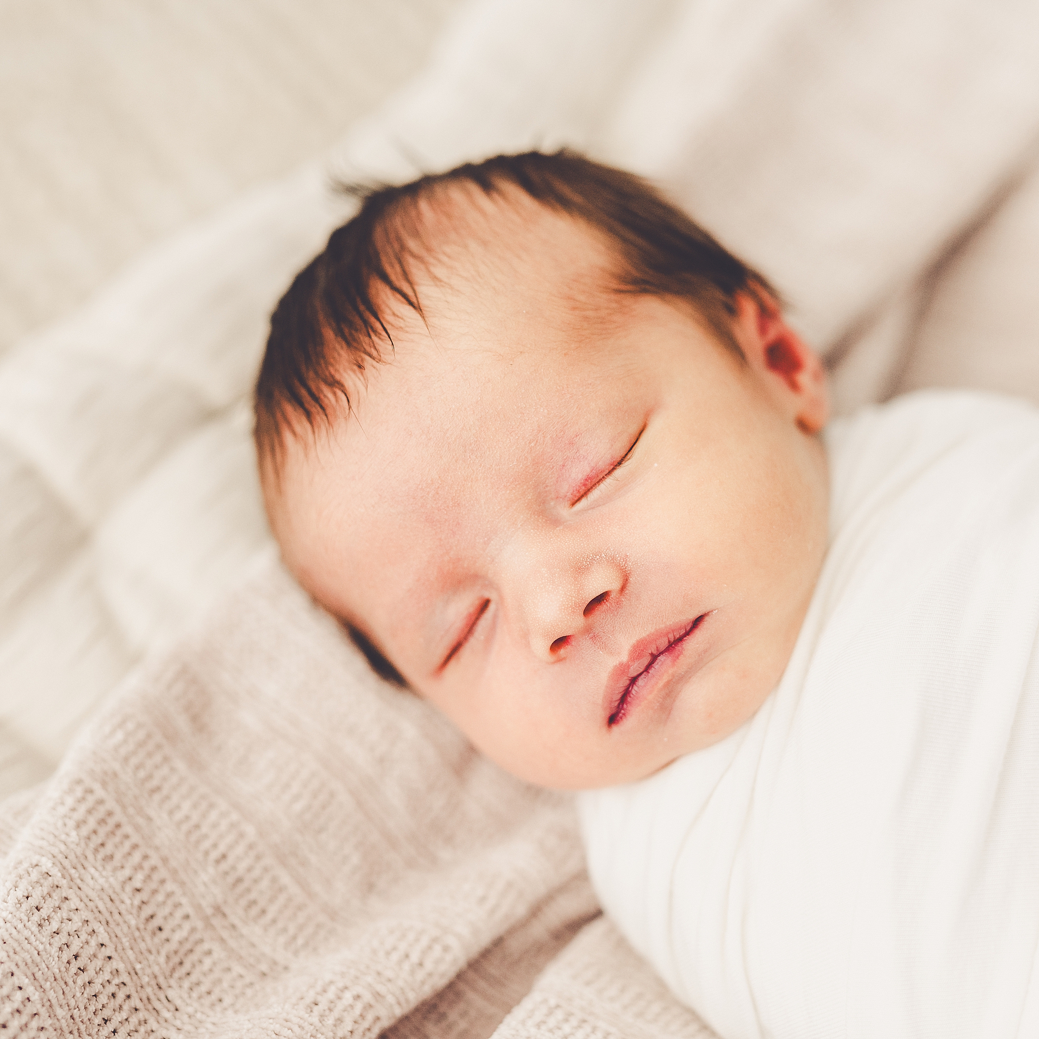 Studio newborn photos in Kankakee with Kankakee & Central Illinois newborn photographer Kara Evans Photographer.