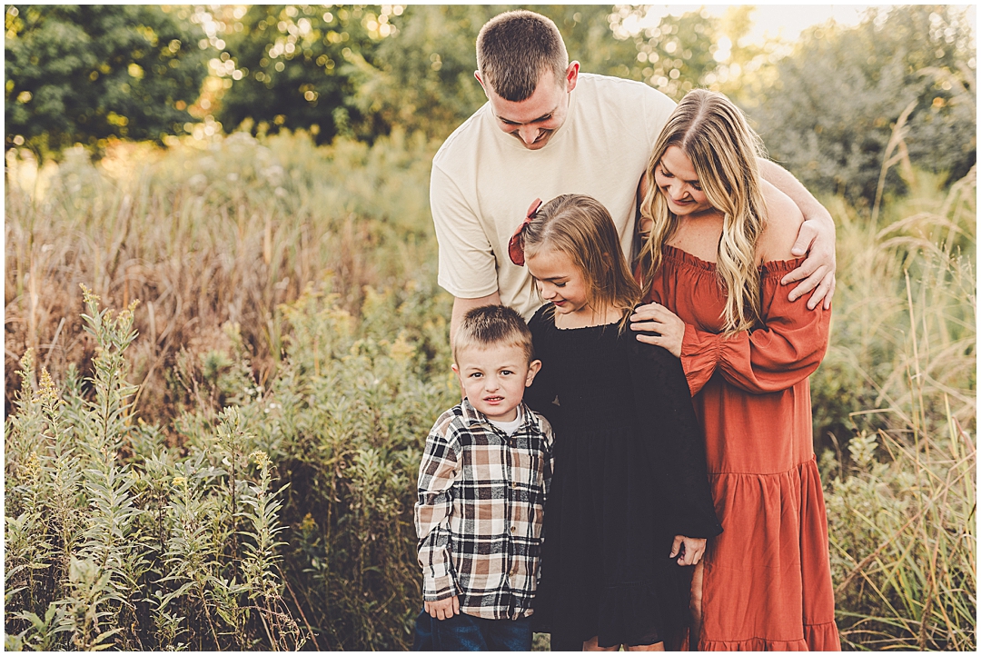 Perry Farm fall family photos inspiration with Iroquois and Kankakee County family photographer Kara Evans Photographer.