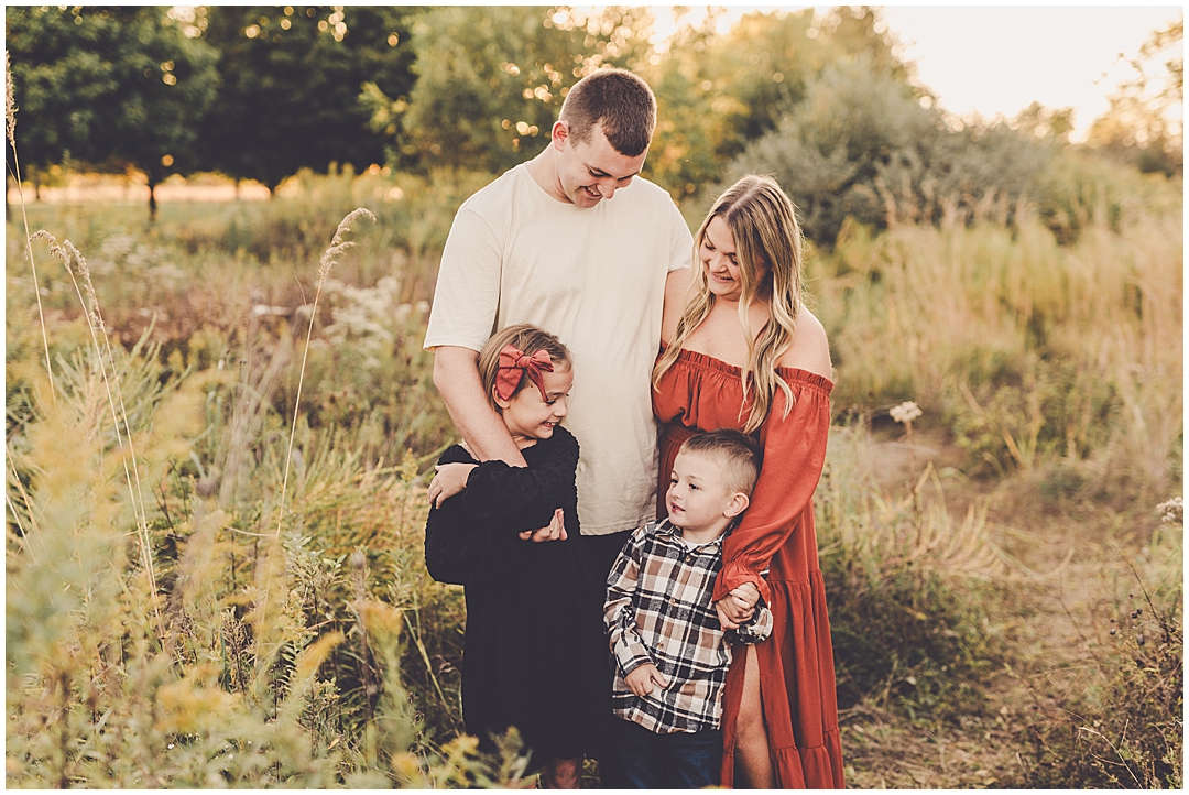 Perry Farm fall family photos inspiration with Iroquois and Kankakee County family photographer Kara Evans Photographer.
