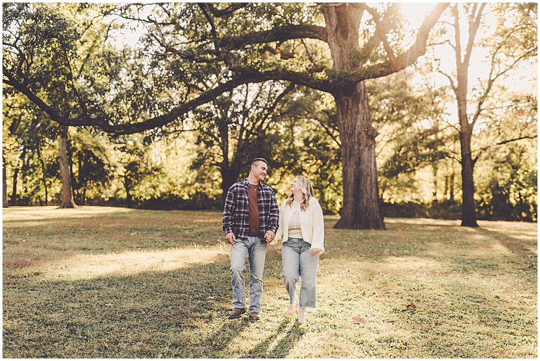 Taylor & Kody's fall Central Illinois engagement photos in Watseka, Illinois with Central Illinois photographer Kara Evans Photographer.
