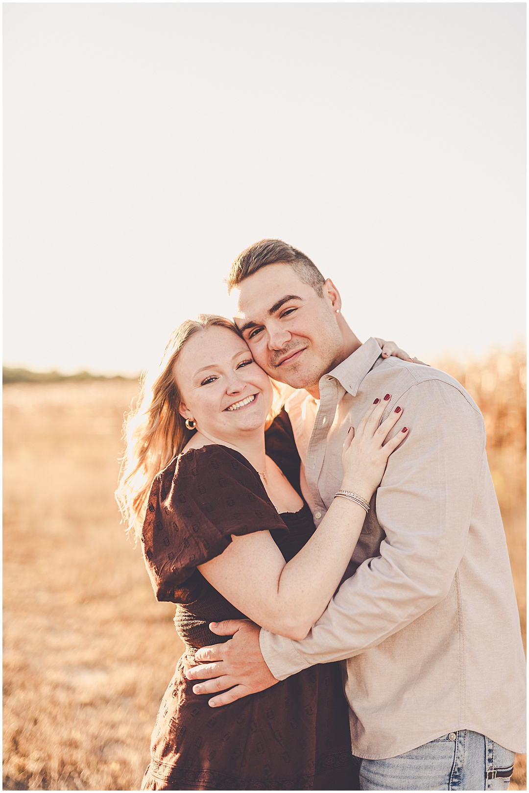 Taylor & Kody's fall Central Illinois engagement photos in Watseka, Illinois with Central Illinois photographer Kara Evans Photographer.