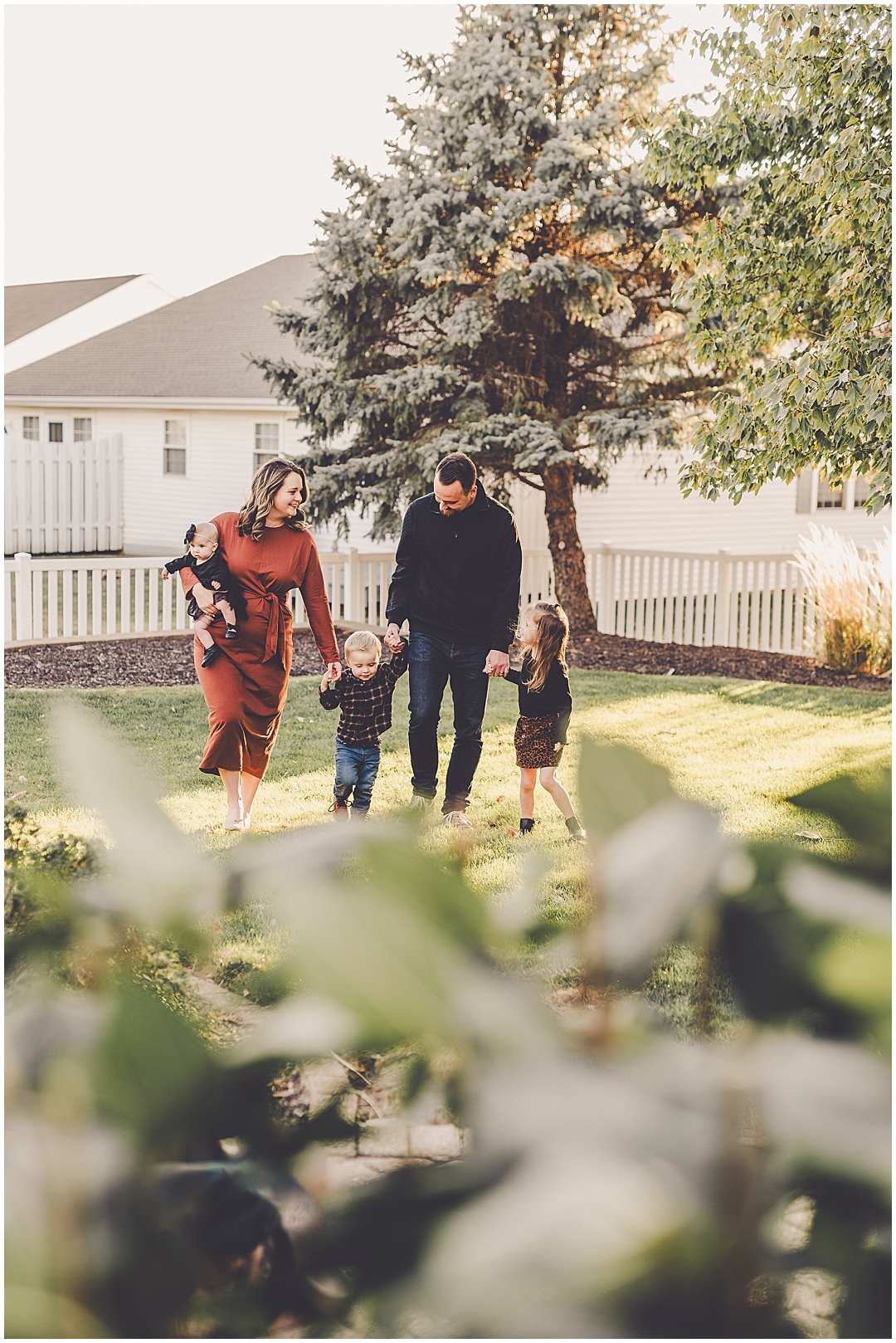 Central Illinois family photographer Kara Evans Photographer takes fall family photos throughout Kankakee and Iroquois Counties.