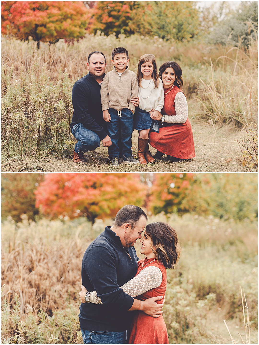 Fall mini sessions at Perry Farm Park in Bourbonnais with Iroquois & Kankakee County family photographer Kara Evans Photographer.