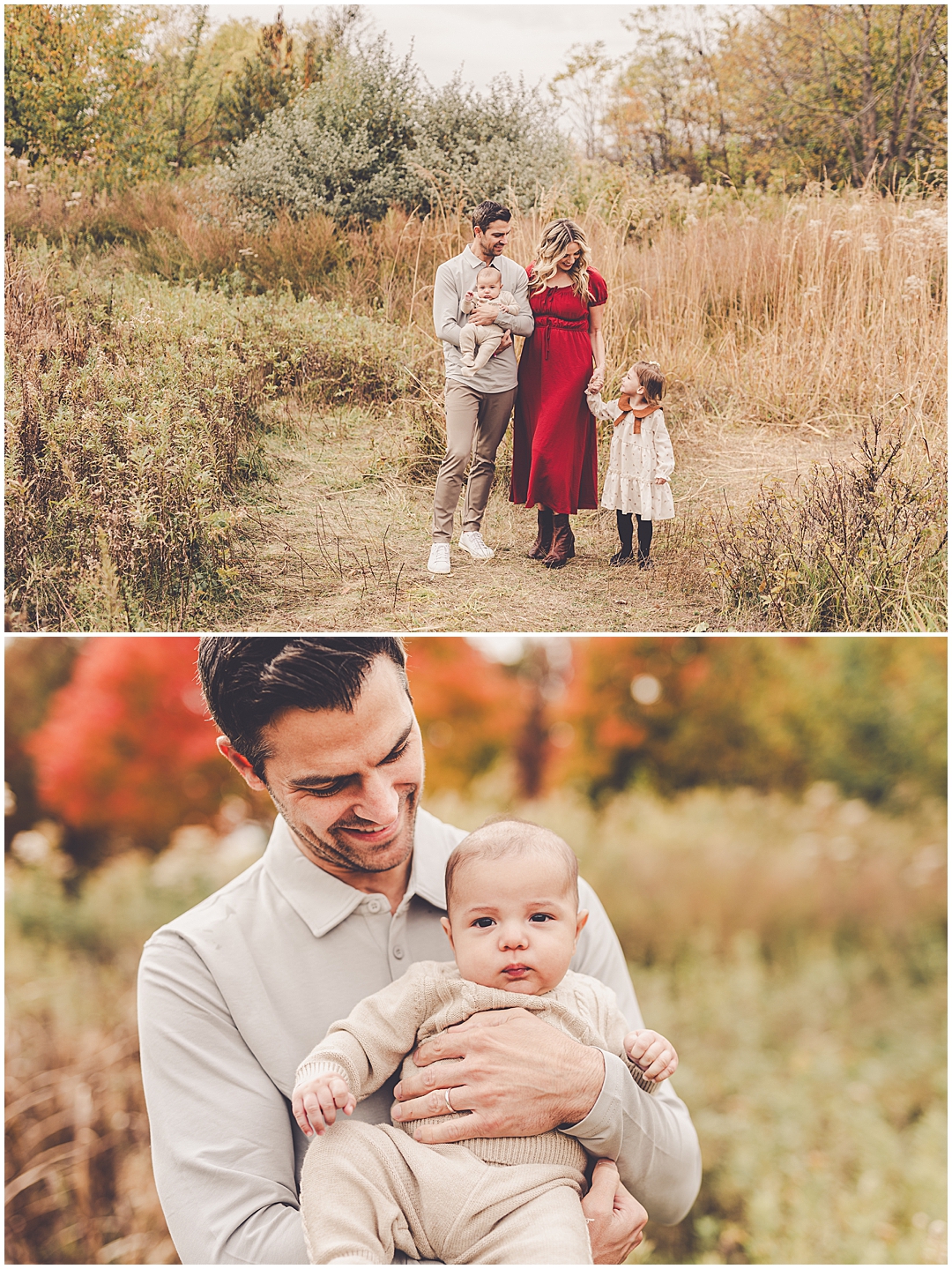 Fall mini sessions at Perry Farm Park in Bourbonnais with Iroquois & Kankakee County family photographer Kara Evans Photographer.