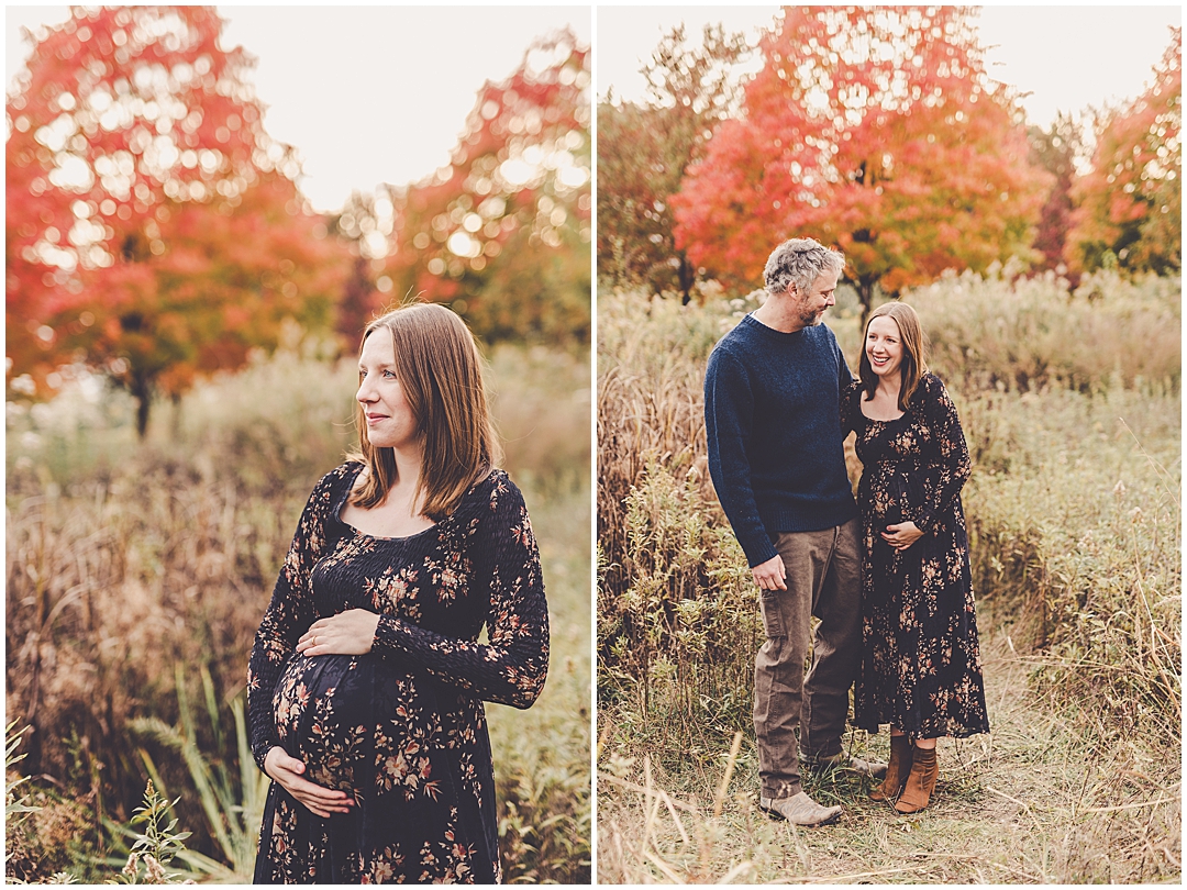 Fall mini sessions at Perry Farm Park in Bourbonnais with Iroquois & Kankakee County family photographer Kara Evans Photographer.