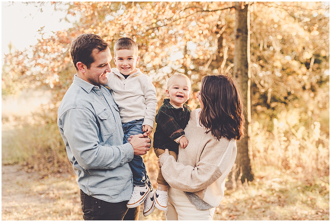 Inspiration for fall family photos in Iroquois County with Central Illinois family photographer Kara Evans Photographer.