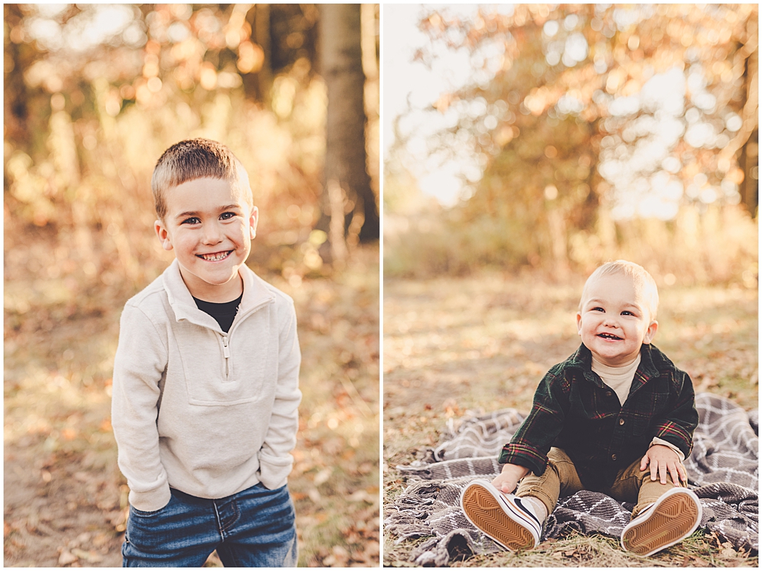 Inspiration for fall family photos in Iroquois County with Central Illinois family photographer Kara Evans Photographer.