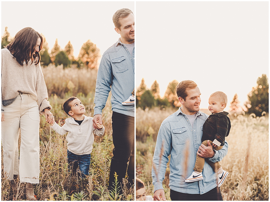 Inspiration for fall family photos in Iroquois County with Central Illinois family photographer Kara Evans Photographer.